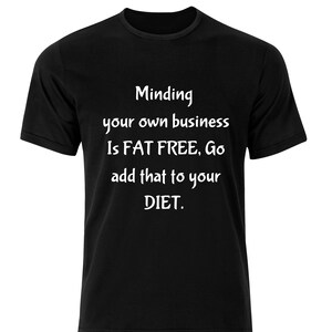 Sarkastischer Erwachsenen PNG: Minding Your Business (Digitaler Download)