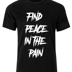 SARCASTISCH png/svg volwassene Vind vrede in de pijn, geestelijke gezondheid van mannen, populair schattig voor Cricut, T-shirt populair png, grappig png, grappig png