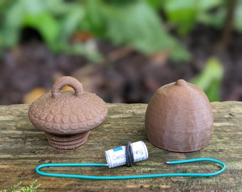 Acorn Geocache Container Ready to Hide Waterproof Log