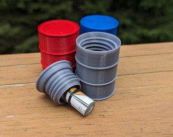 2x 55 Gallon Drum Geocache Container Ready to Hide Waterproof Log