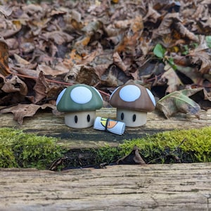 Geocache de setas Super Mario 1UP listo para ocultar, registro magnético resistente al agua