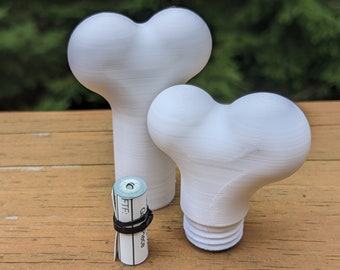 Dog Bone Geocache Container Ready to Hide Waterproof Log