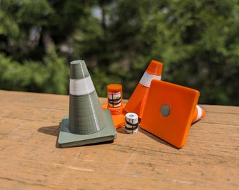 Magnetic Parking Cone Geocache Container Ready to Hide Waterproof Log