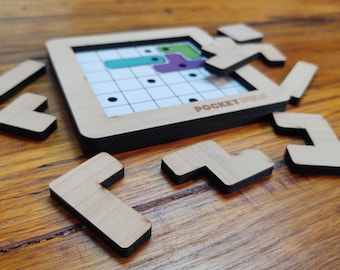 Dotris, Wooden Puzzle, New Original Challenging Game