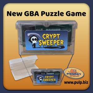 GBA、アナログポケット、レトロハンドヘルド向けの新しいパズル/戦略ゲーム - Crypt Sweeper - 物理リリース - カートリッジ
