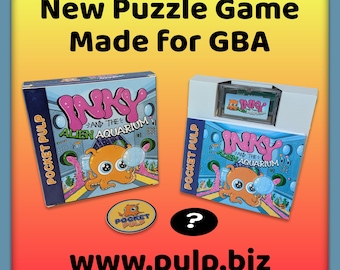 Inky and the Alien Aquarium: Puzzle Game for GBA, Analogue Pocket (CIB)