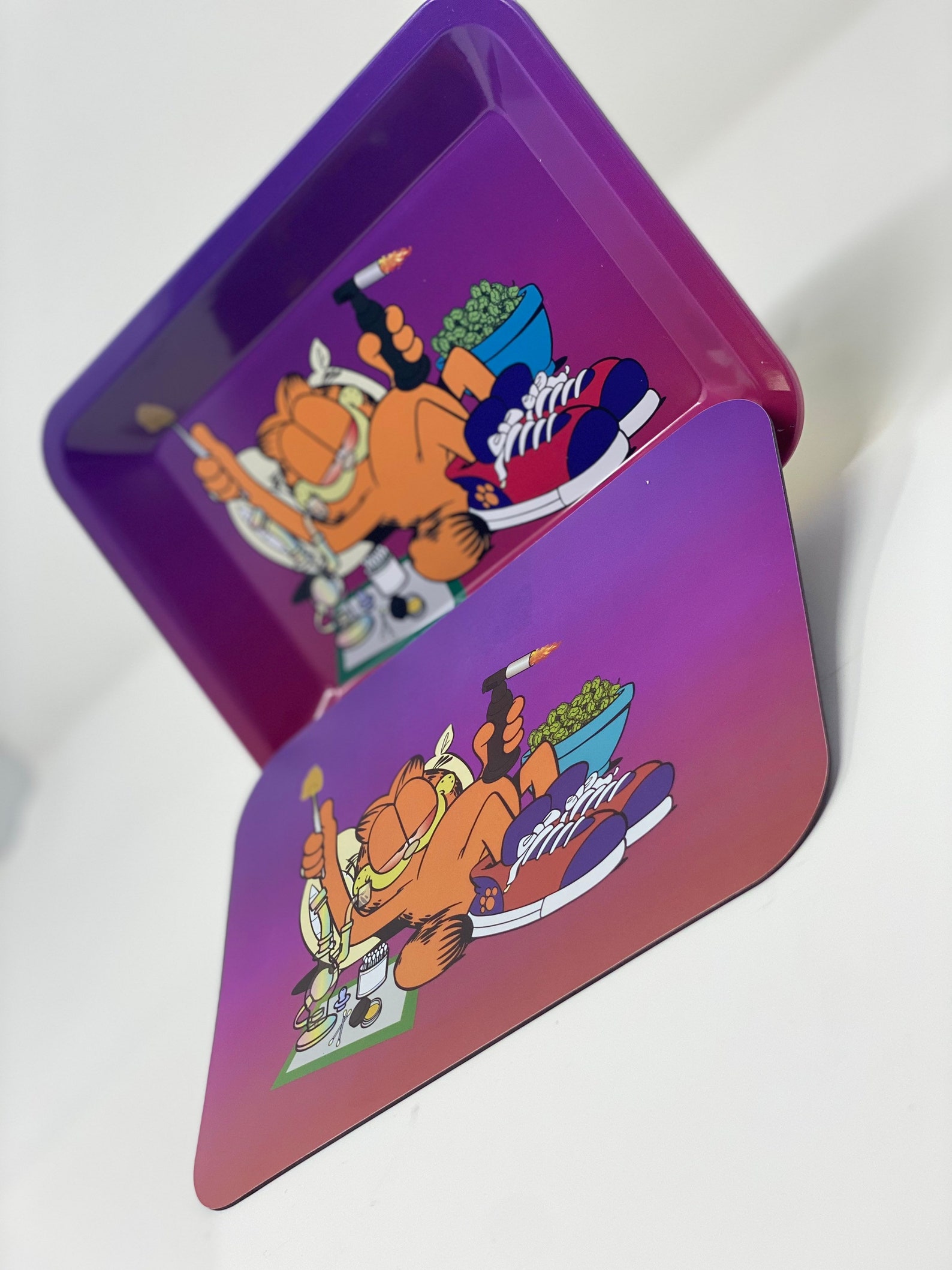 Garfield Rolling Tray With Lid Etsy