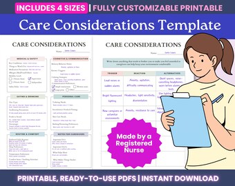 Planner zorgbehoeften PDF - bewerkbare planner voor zorgverlener, bindmiddel speciale behoeften, zorgplan dementie, neurodivergente afdrukbare, planner levenseinde