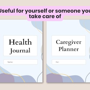 medical journal, emergency binder, caregiver log, medication log, blood pressure log, health binder, symptom tracker, family medical, medication list, habit tracker, medical history, chronic illness, digital planner, printable planner health journal, health tracker
