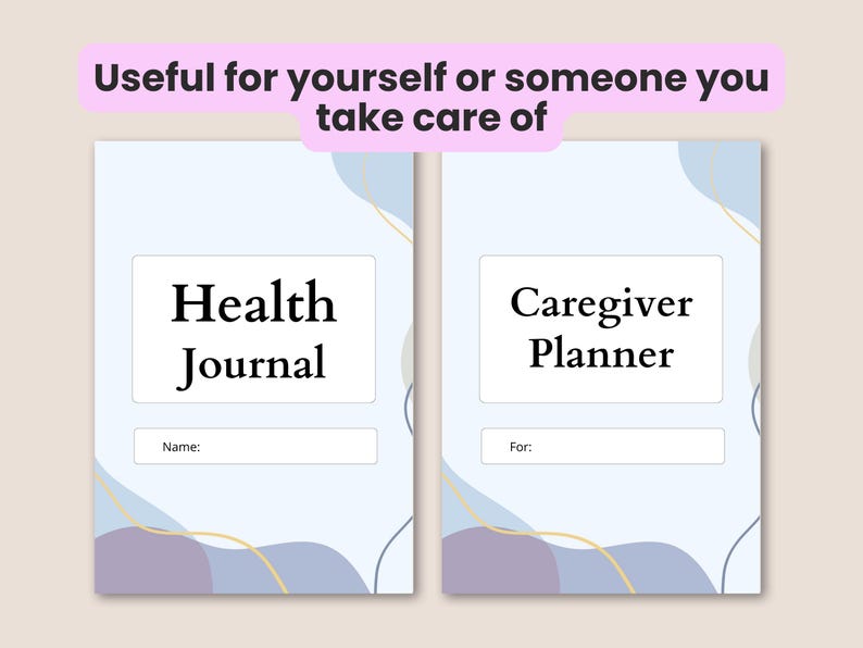 medical journal, emergency binder, caregiver log, medication log, blood pressure log, health binder, symptom tracker, family medical, medication list, habit tracker, medical history, chronic illness, digital planner, printable planner health journal, health tracker