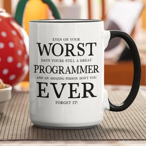 Caneca "Pior Programador de Todos os Tempos", Presente Divertido de Apreciação