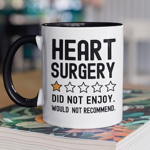 Herz-Chirurgie-Geschenke, Herz-Chirurgie-Tasse, Herz-Chirurgie-Kaffeetasse, One Star Terrible, Zero Stars Bewertung, Herz-Double Triple-Bypass