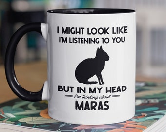 Mara Geschenke, Patagonian Mara Becher, ich könnte aussehen, als würde ich dir zuhören, aber in meinem Kopf denke ich an Maras, lustigen Patagonischen Cavia