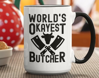 肉屋のマグカップ、肉屋への贈り物、世界一おいしい肉屋のマグカップ、面白い肉屋のコーヒーカップ、肉屋へのユニークな贈り物、肉屋へのプレゼント