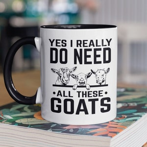 Tasse de chèvre, cadeaux de chèvre, cadeau d’agriculteur de chèvre, oui j’ai vraiment besoin de toutes ces chèvres, cadeau de chèvre drôle, tasse d’amoureux de chèvre, cadeau pour personne de chèvre