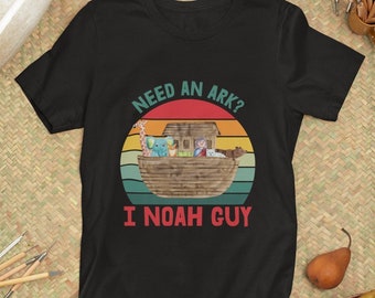 Ik heb een Noah-shirt nodig, Noah's Ark-shirt, grappig bijbel-T-shirt, christelijke woordspelingen, grappige christelijke cadeaus, cadeau zondagsschoolleraar