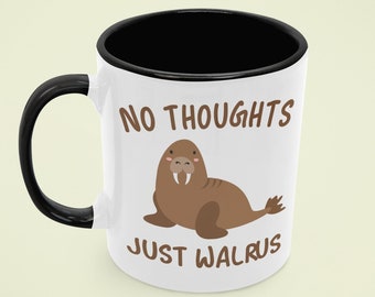 Personalised walrus mug be yourself any name gift fun christmas work present Personalised walrus mug be yourself any name gift fun christmas work present