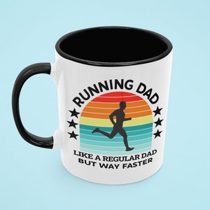 Running Dad Mug, Running Dad, Running Lover Gift, Funny Running Cup, Like a Regular Dad but Way Cooler, Way Faster, Jogging Mug, Jogger Gift