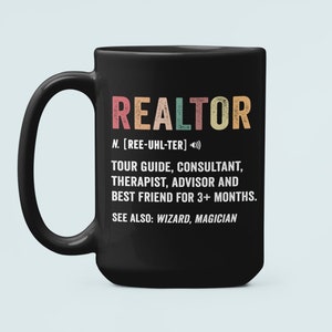 Realtor Definition Mug, Funny Realtor Gifts, Funny Realtor Coffee Mug, Real Estate Agent Coffee Cup, Gift For Realtor, Realtor Gift Ideas