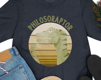 Philosophy Shirt, Philosophy Gifts, Philosoraptor Tshirt, Gift for Philosopher, Philosopher Shirts, Philosophy Teacher Tee Shirt