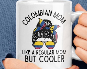 Kolumbianische Mama Geschenke, Kolumbien Mama Tasse, Kaffeetasse zum Muttertag, lustiges einzigartiges Geschenk für Kolumbianer, Mama Sumerce Mamma Mama Geburtstag