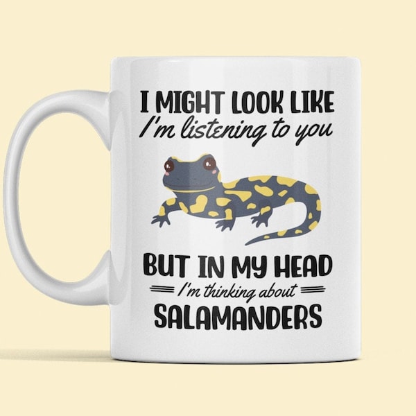 Salamander Tasse, Salamander Geschenk, Salamander Liebhaber Geschenk, Gedanken über Salamander, Lustige Salamander Tasse, Salamander Liebhaber