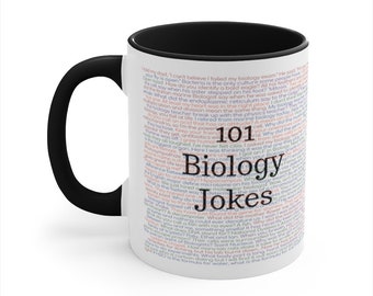 Biology Mug, Biologist Gifts, 101 Biology Jokes, Biology Puns, Biology Teacher Gift, Biology Lover, Biology Student Mug, Graduation Gift
