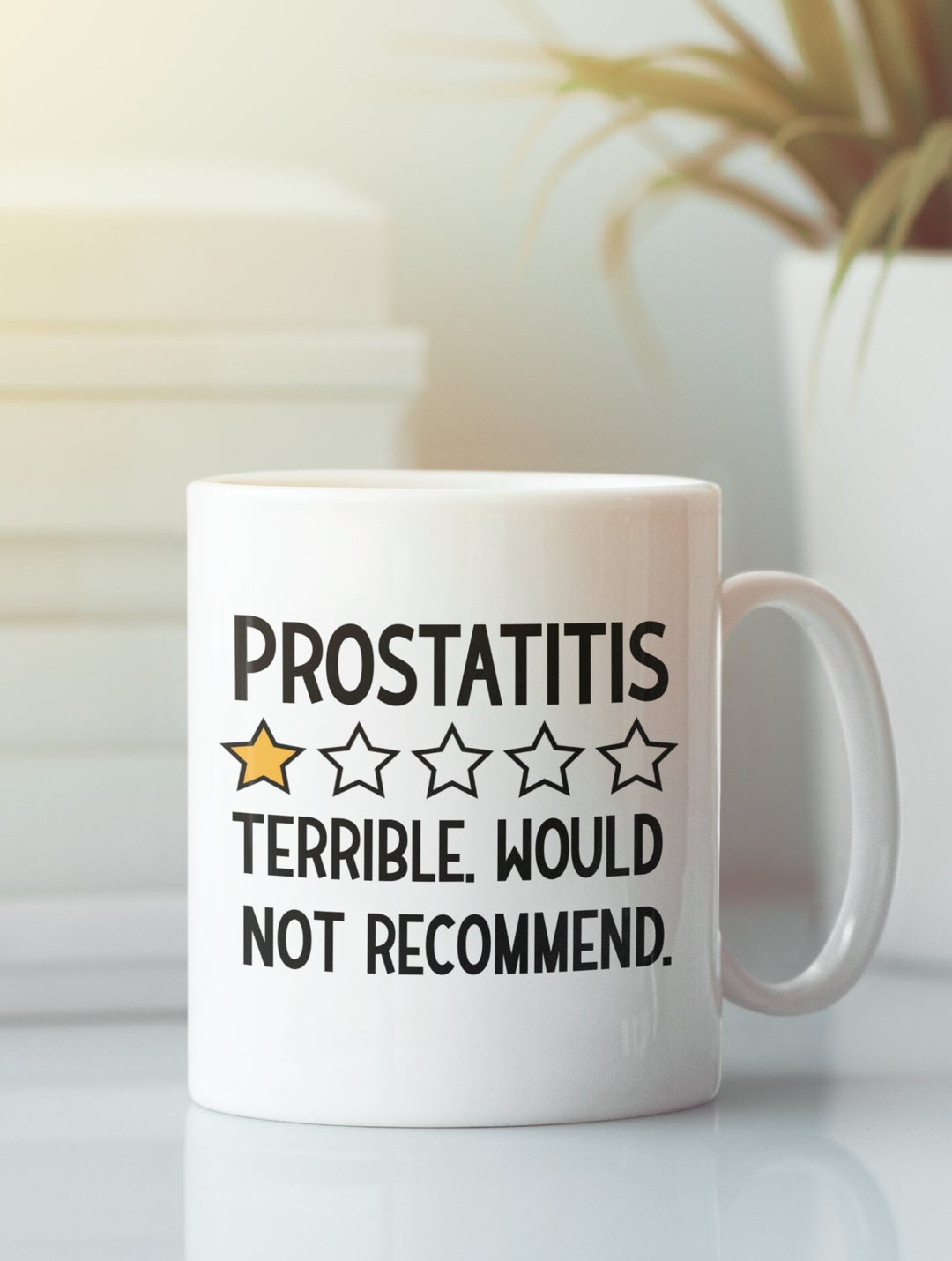 Prostate Doctor Gift Prostatitis Mug, Swollen Prostate Gifts, Zero Stars Would Not Recommend ...