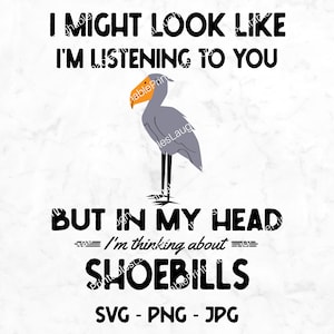 Shoebill SVG, Funny Shoebill Digital File, Shoebill Crane png jpg, Shoebill lover PNG, Clipart Image Download Cricut Silhouette Cutting File