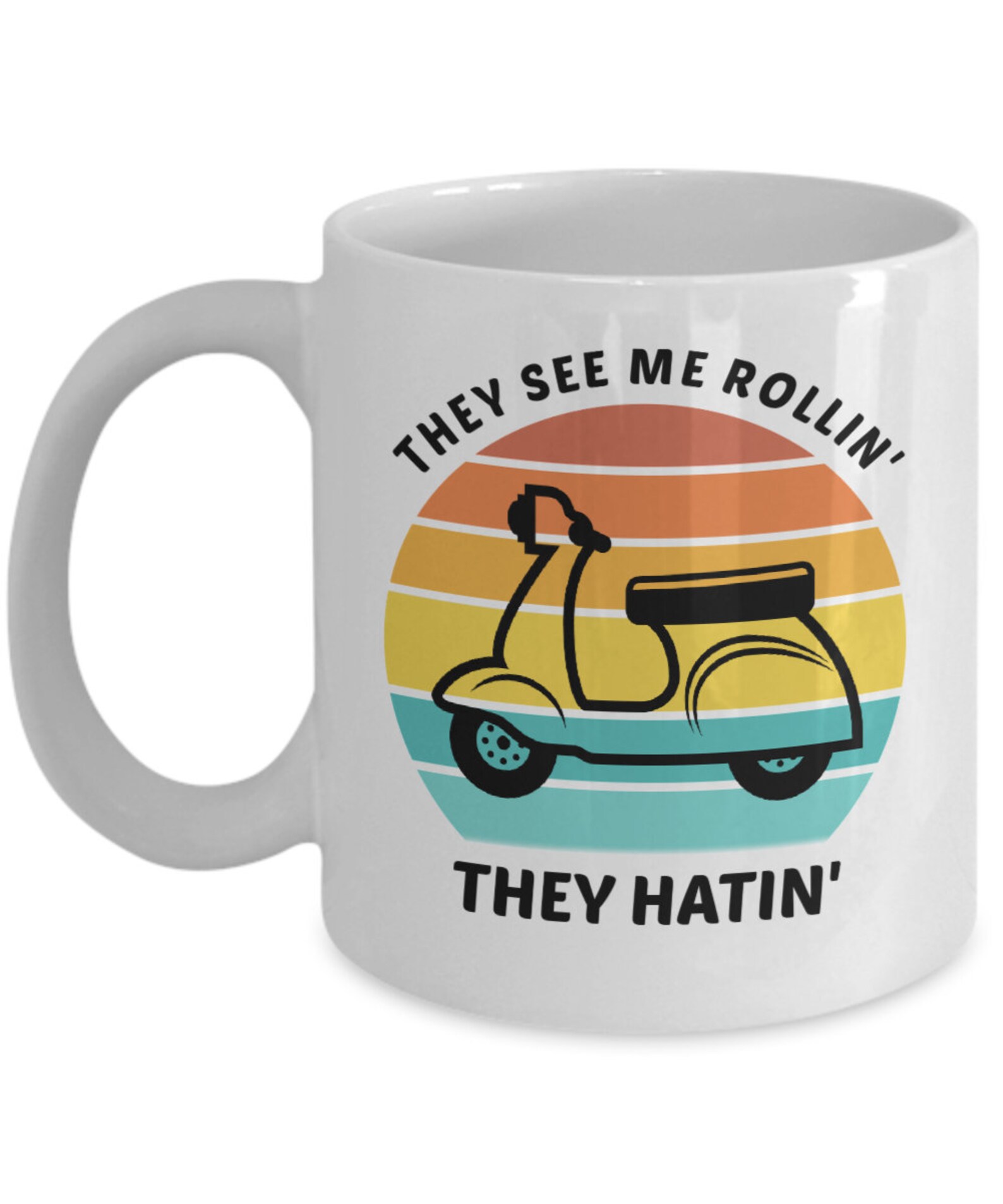 Funny Vintage Scooter Gift Motor Scooter Coffee Mug Present Etsy