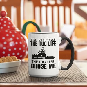 Tasse de remorqueur, cadeaux de remorqueur, je n'ai pas choisi la vie de remorqueur, la vie de remorqueur m'a choisi, tasse de café de remorqueur, cadeaux de remorqueur, cadeau de remorqueur image 3