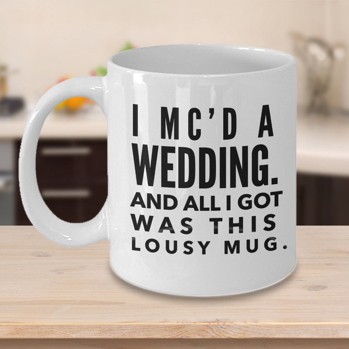 Master Of Ceremonies Wedding Mc Gift Nutrition Facts Mug