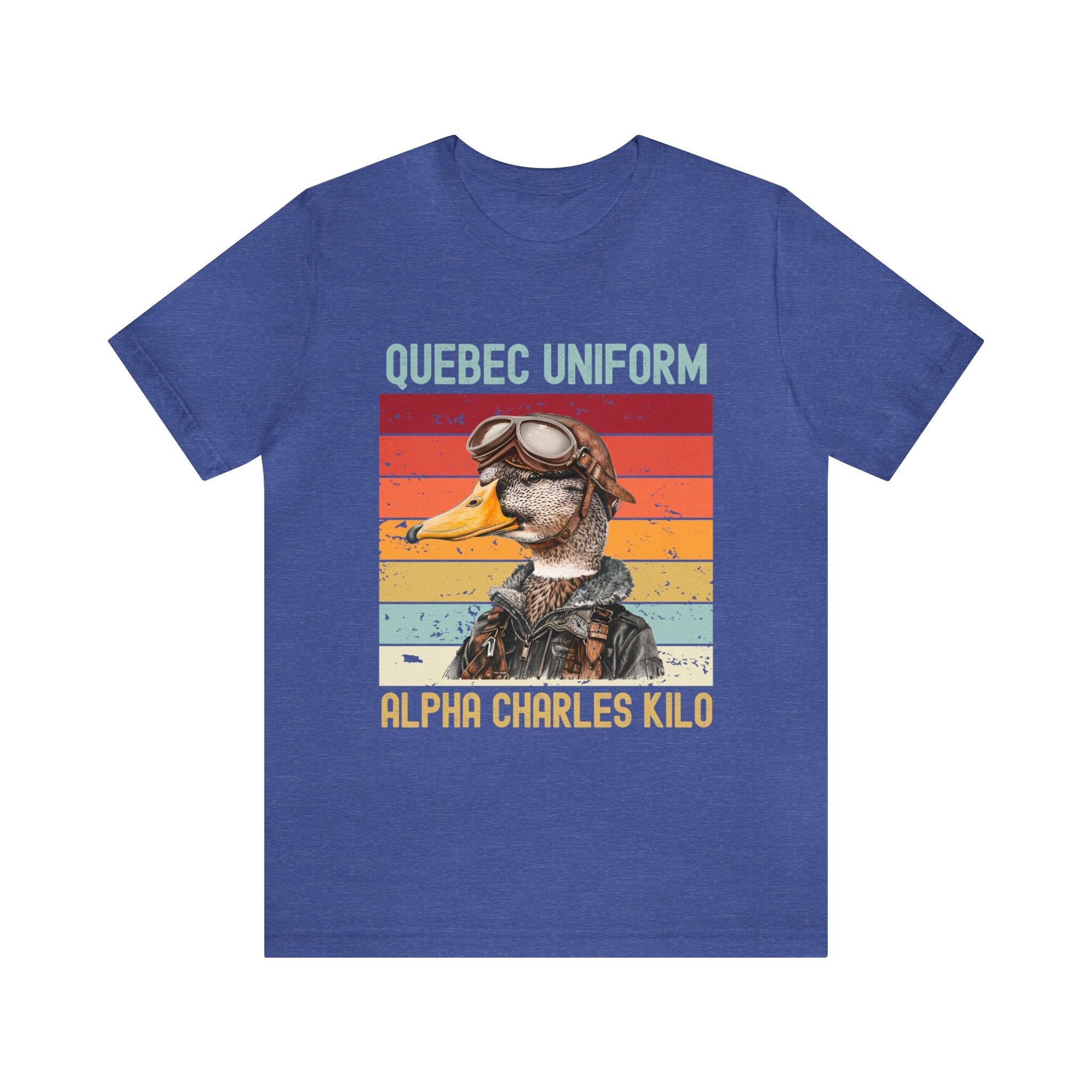 Funny Duck Shirt, Duck Lover Pilot Gifts, Quebec Uniform Alpha Charles ...