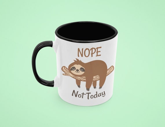 Lazy & Sleepy Cute Sloth Couple Gift Coffee Mug Set