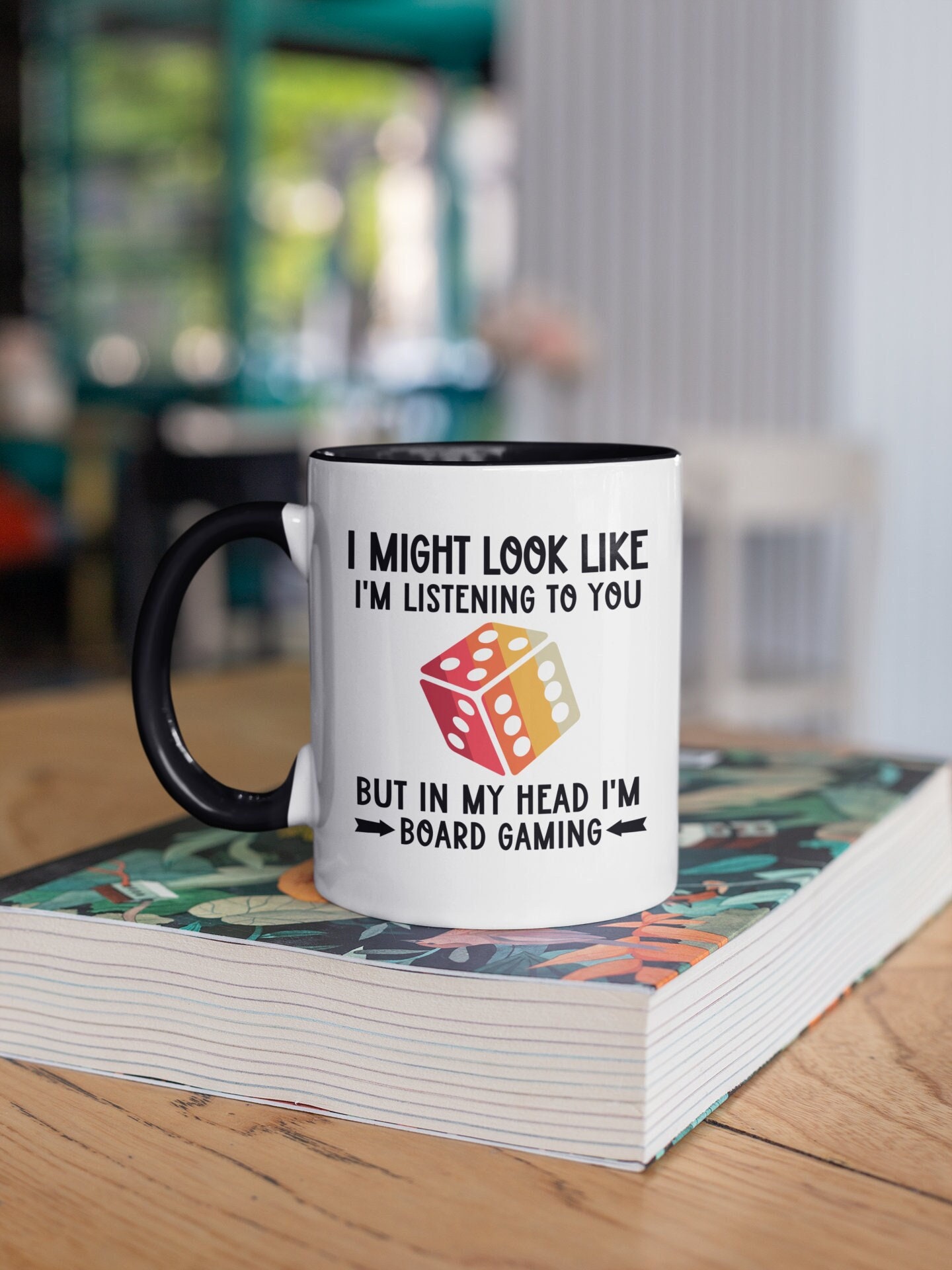 Board Game Gifts, Funny Board Gamer Mug, Boardgaming Coffee Cup, I might look like I'm listening to you but in my head I'm board gaming