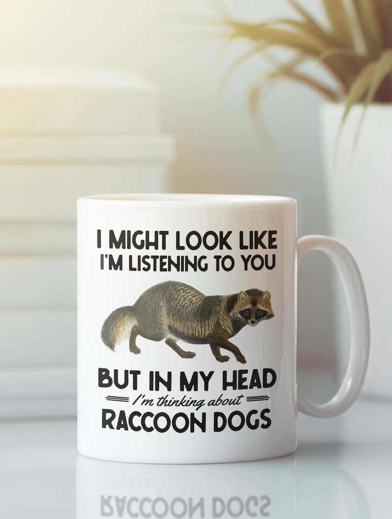 LaughablePrintables Raccoon Dog Mug - Thumbnail 2