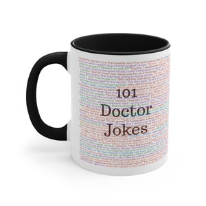 Doctor Mug, Physician Gifts, Medical Doctor Coffee Mug, 101 Doctor Jokes Mug, GP Mug, Doctor Puns, Family Doctor Gift, Funny Doctor Gifts
