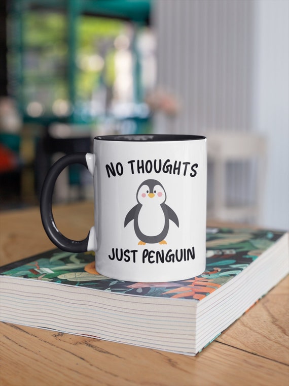 Pinguin-Tasse, Pinguin-Liebhaber-Geschenk, lustige Pinguin-Tasse, keine  Gedanken nur Pinguin, Pinguin-Geschenk, niedliche Pinguin-Tasse, Pinguin-Enthusiast  - .de