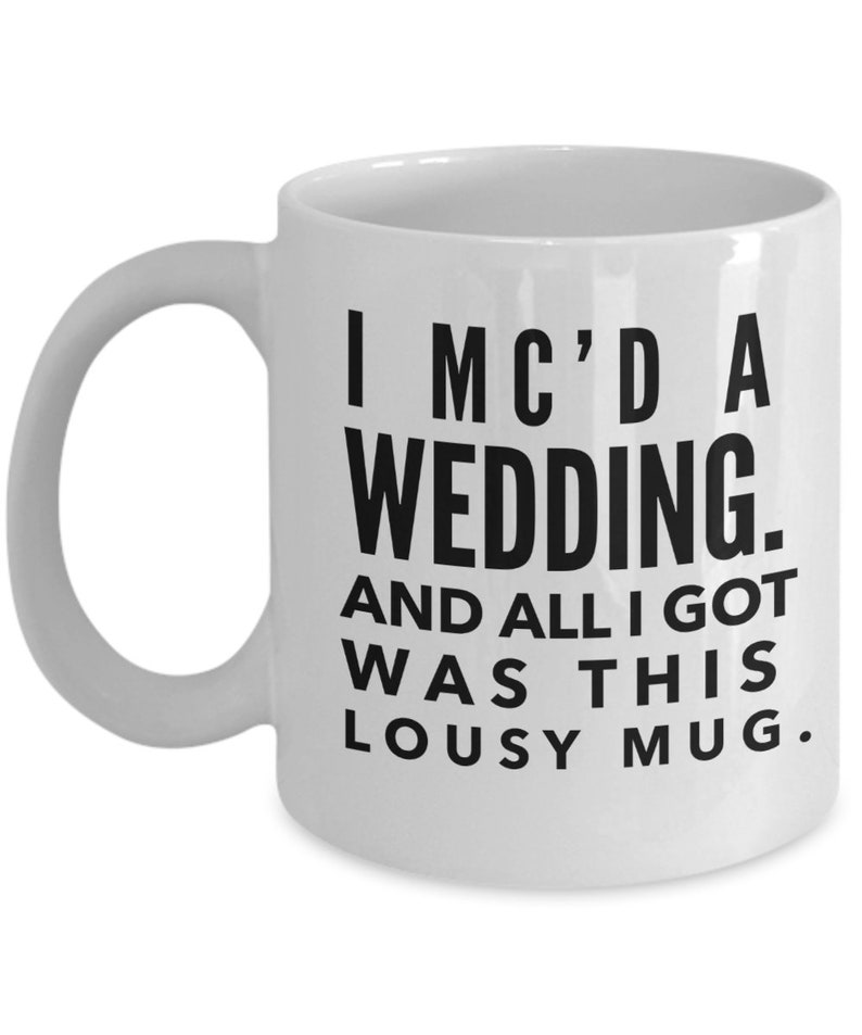 Personalized Wedding MC Gift Custom Wedding Emcee Coffee Mug Etsy