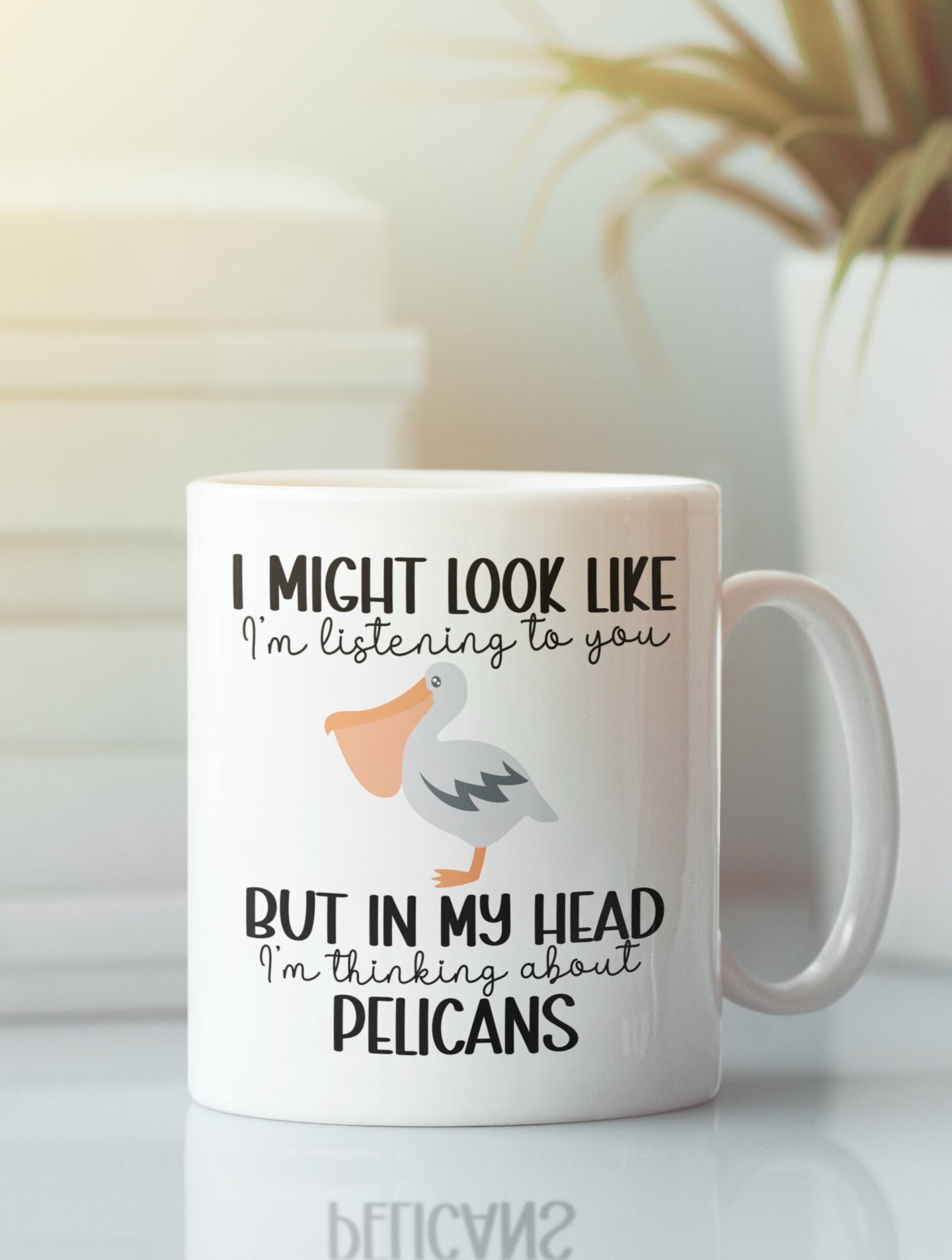 Funny Pelican Travel Mug Pelican Lover Gift Idea Spotted A Pelican 