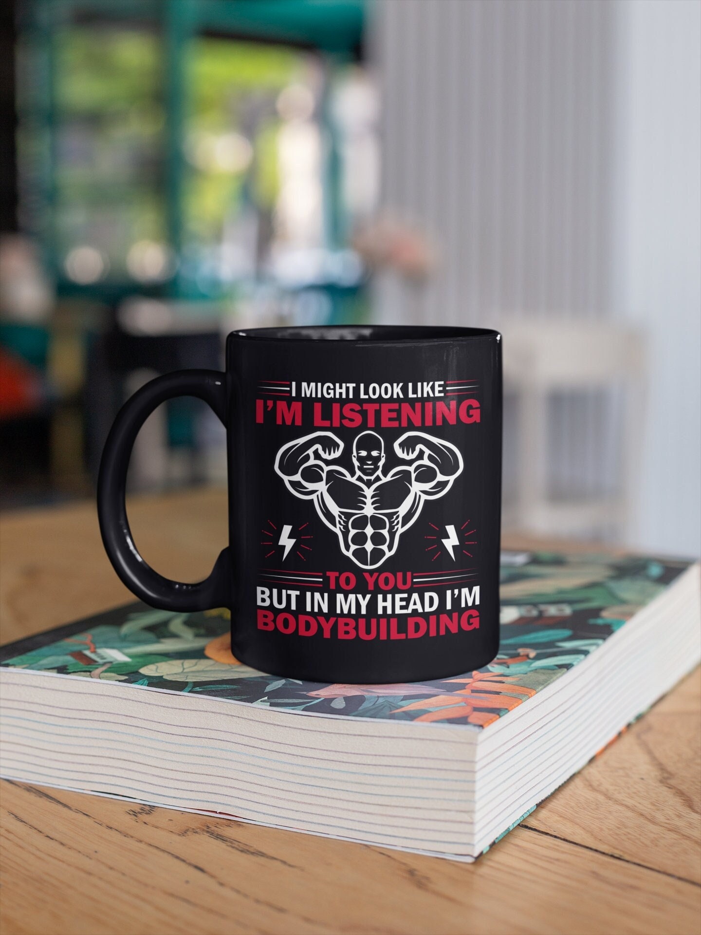 Christmas Gym Gifts Body Builder Mug Meme Colour Morphing Mug Time