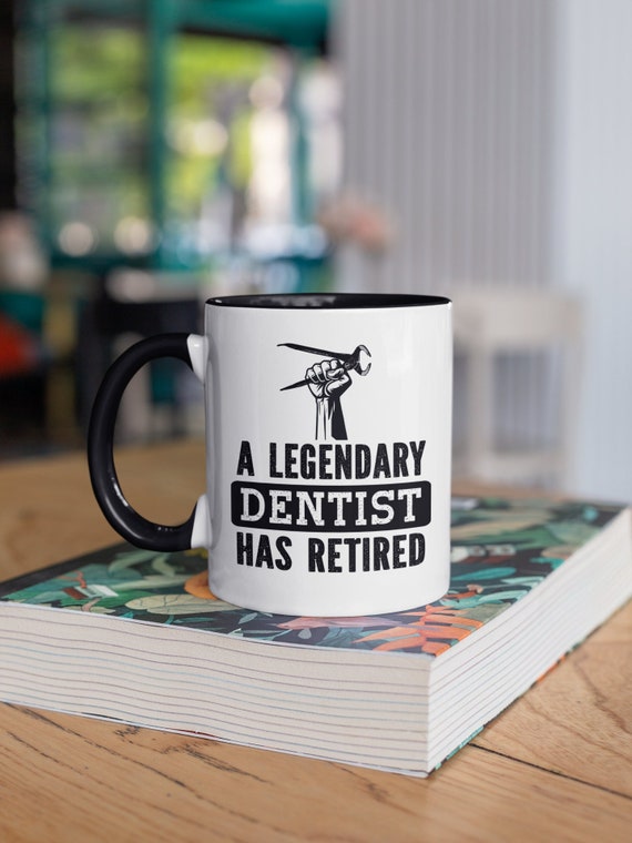 Regali per dentista in pensione, Tazza per pensionamento del dentista, Un  dentista leggendario è in pensione, Divertente tazza da caffè dentale in  pensione, Regalo per festa di pensionamento -  Italia