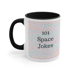Weltraumbecher, Astronom Geschenke, Astrophysiker Kaffeebecher, 101 Weltraum Witze Becher, Astronaut Becher, Weltraum Wortspiele, Weltraum Cup, Sonnensystem