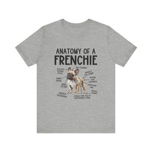 French Bulldog T-Shirt, Frenchie Lover Gift, Anatomy of a Frenchie Coffee Tee, Pet Owner Shirt, Animal Anatomy Tshirt, French Bulldog Owner image 8