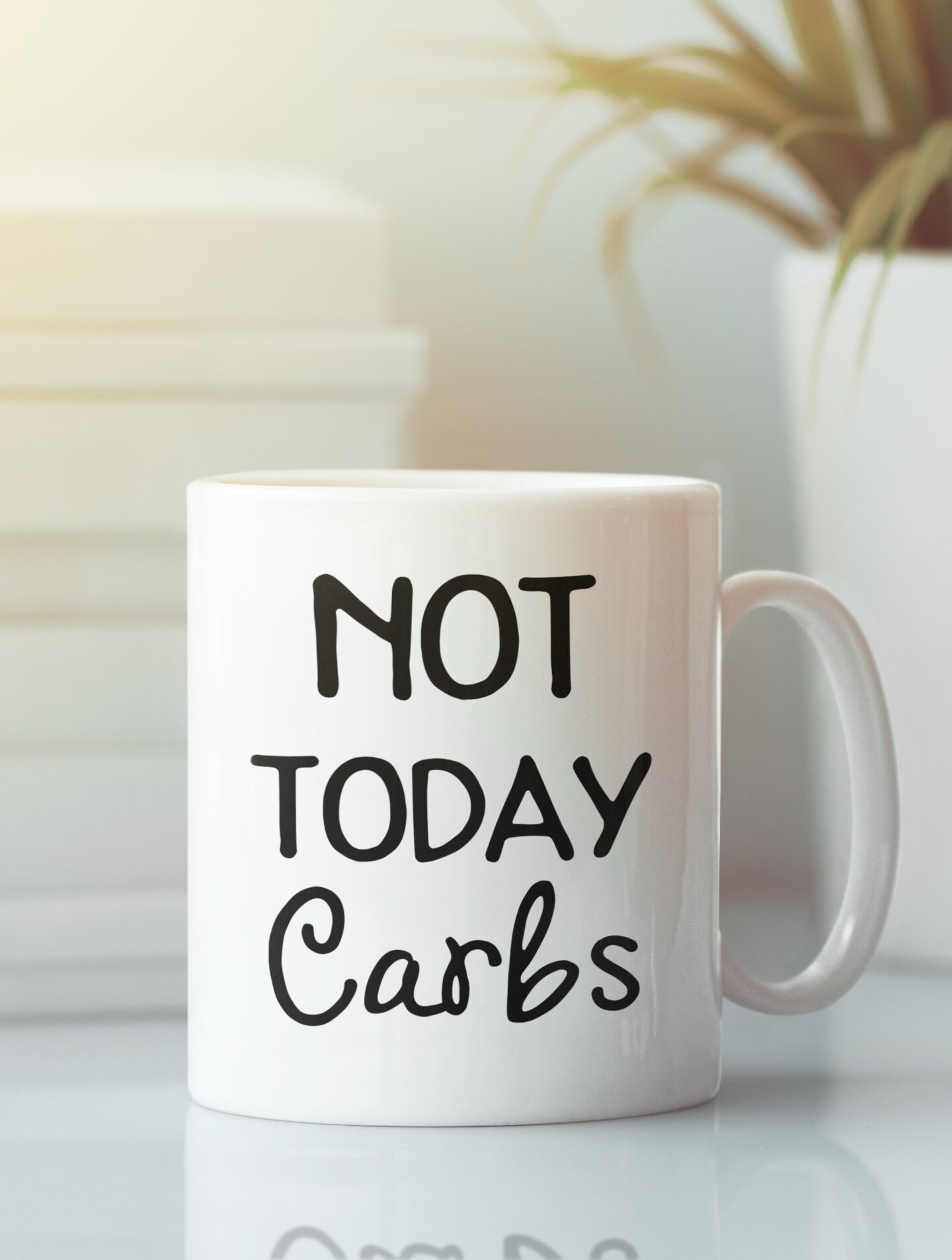 Not Today Carbs Mug, Funny Keto Mug, Low Carb Gifts, Paleo Diet, Funny Coffee  Cup, Carnivore Mug, Funny Carbohydrates, Anti Carbs - Etsy