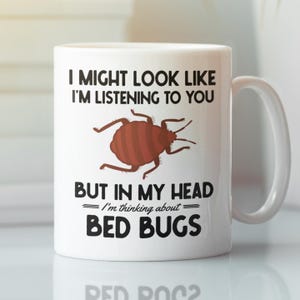 Vägglössmugg, roliga presenter till vägglössälskare, jag kanske ser ut som att jag lyssnar på dig men i mitt huvud tänker jag vägglöss, vägglöss-kaffekopp