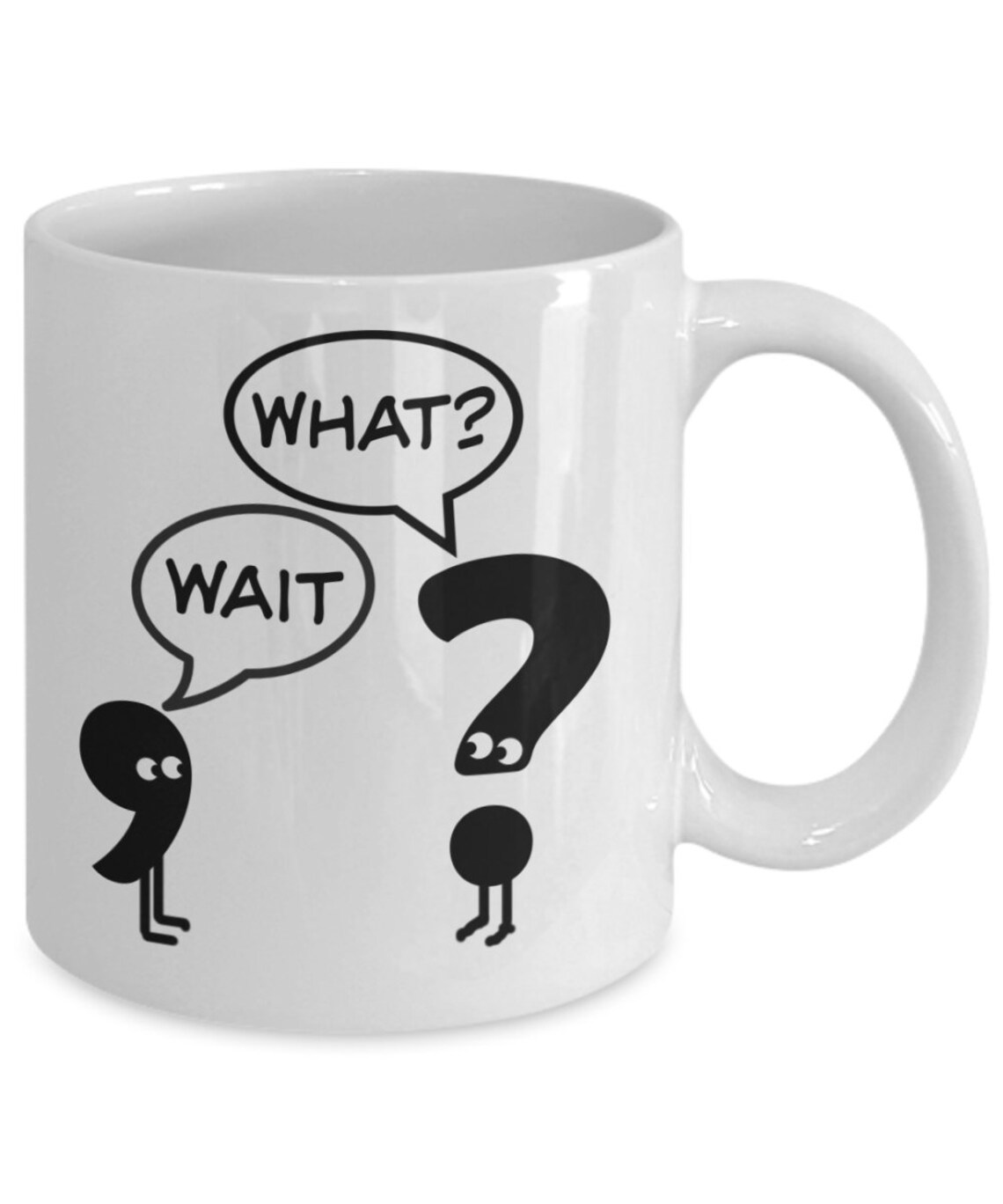 Funny Grammar Mug Punctuation Cup Gift for English Teacher Etsy