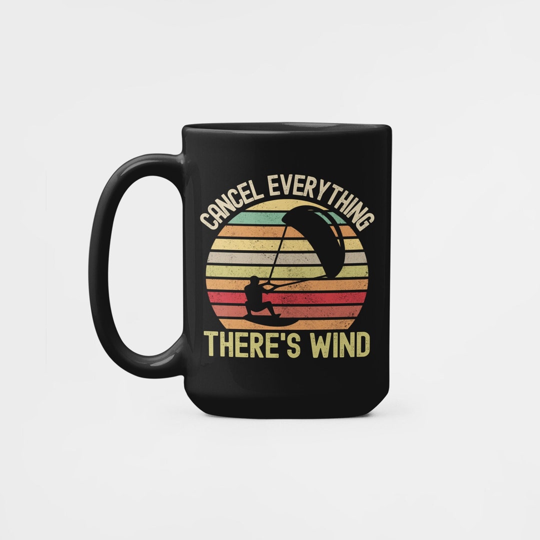 Kitesurfing Mug, Kiteboarding Gifts, Funny Kitesurfer Coffee Cup