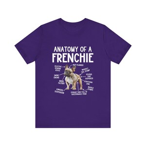 French Bulldog T-Shirt, Frenchie Lover Gift, Anatomy of a Frenchie Coffee Tee, Pet Owner Shirt, Animal Anatomy Tshirt, French Bulldog Owner image 9