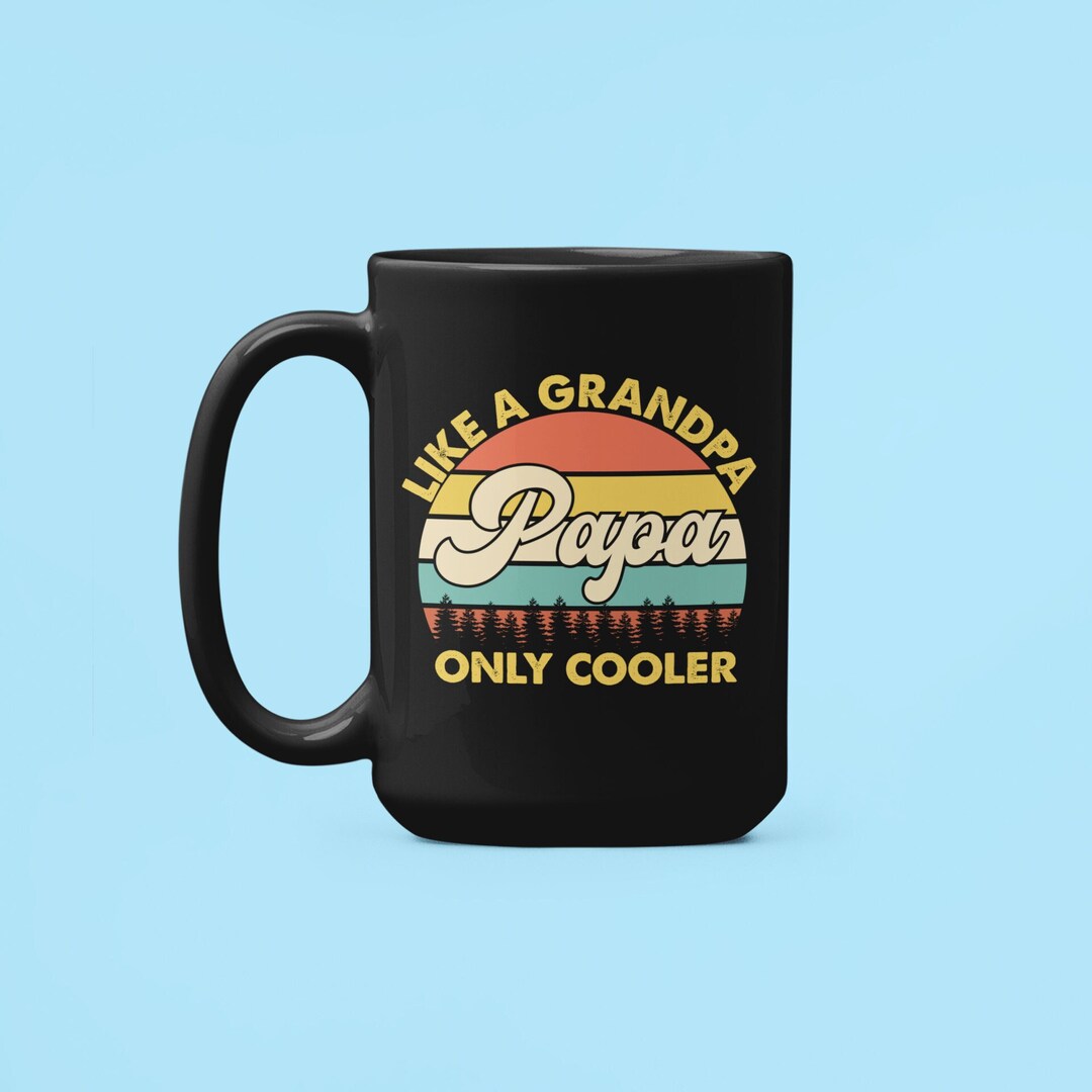 "Best Papa Ever" Ceramic Mug - 11 Oz, Double-Sided Print, Gift For Grandpa, Dad, Birthday - View #11